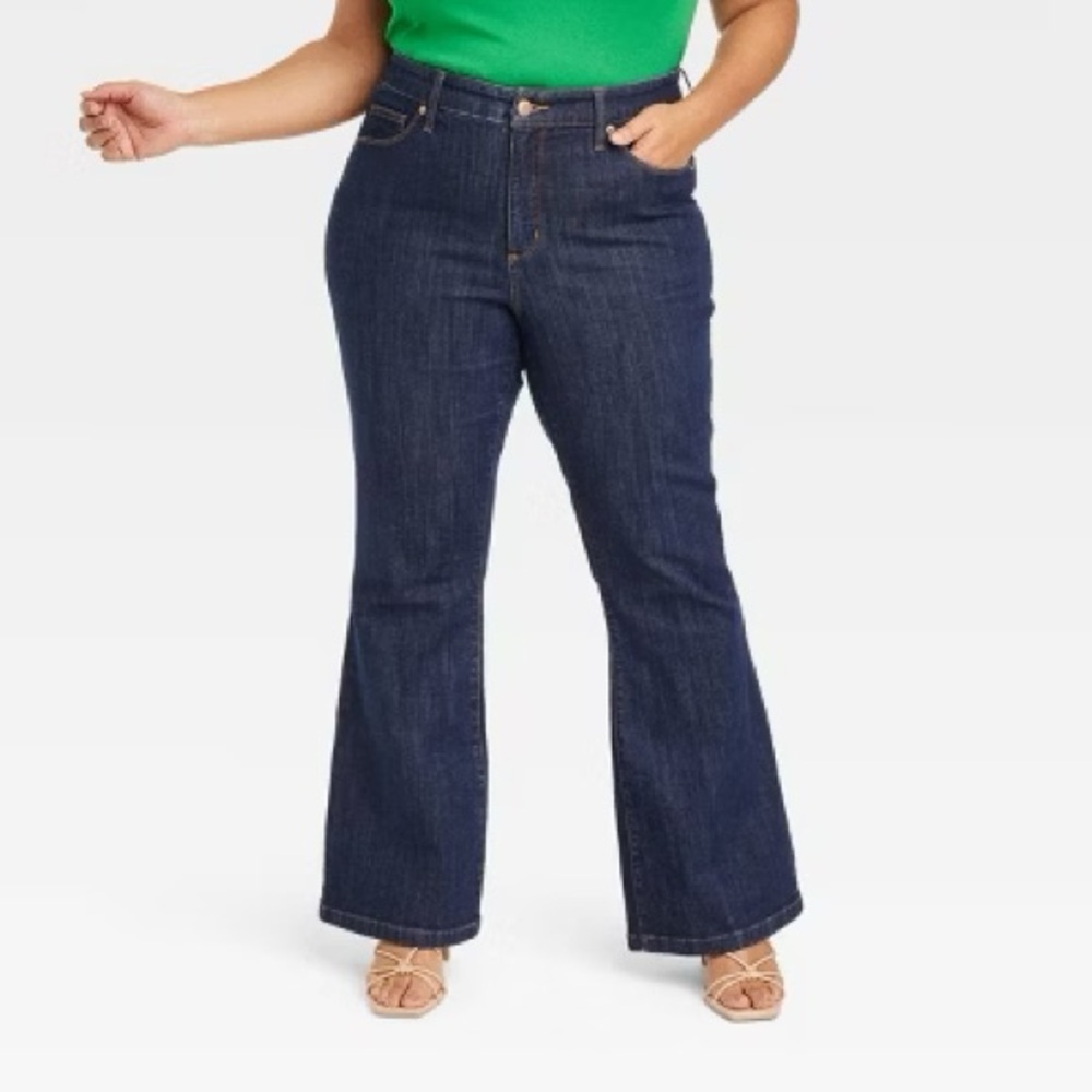 Ava & Viv Dark Blue Flare Jeans